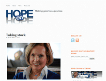 Tablet Screenshot of hopeonhope.com